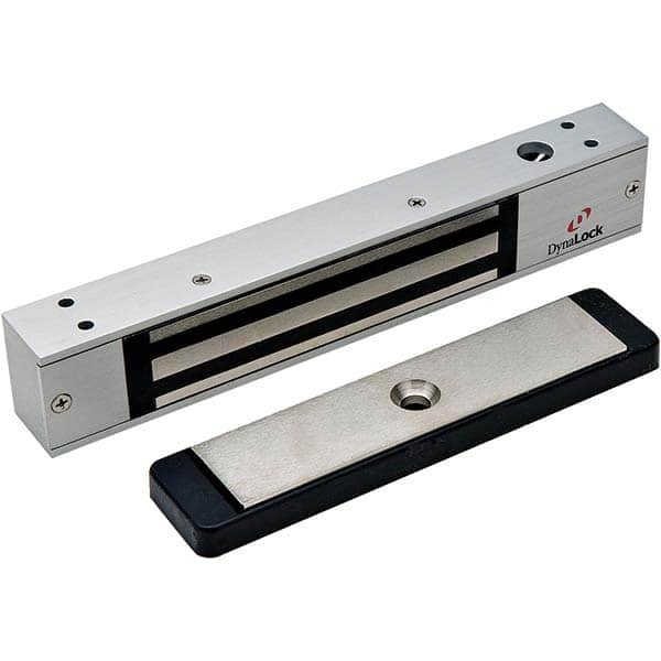 Electromagnet Locks; Average Magnetic Pull (Lb.): 650.0 lb; 650.000; Timer: No; LED: No; Finish: Aluminum; Features: Door Status Switch; Finish/Coating: Aluminum; Led Included: No; Average Magnetic Pull: 650.0 lb