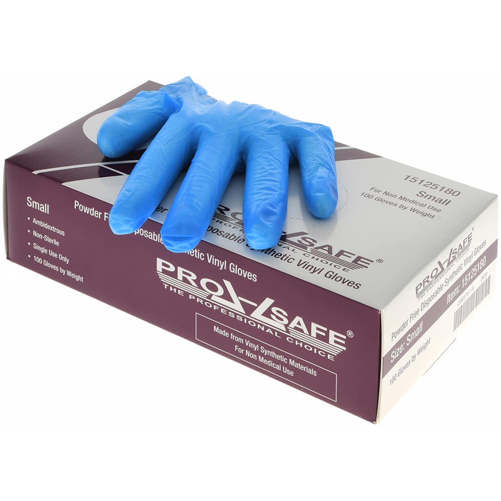 PRO-SAFE - Size S, 3 mil, Synthetic Hybrid Disposable Gloves - USA Tool & Supply
