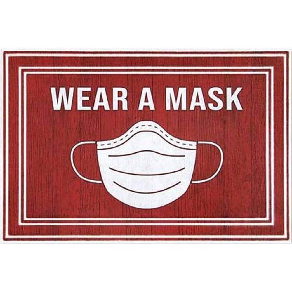 PRO-SAFE - 3' Long x 2' Wide Poly-Blended Carpet, Ribbed Entrance Matting - USA Tool & Supply