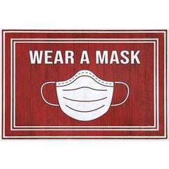 PRO-SAFE - 3' Long x 2' Wide Poly-Blended Carpet, Ribbed Entrance Matting - USA Tool & Supply