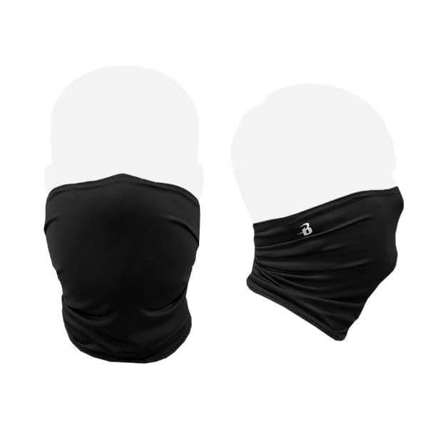 Badger Sport - Pack of (100), Size S/M Black Gaiter Design Washable Face Mask - USA Tool & Supply