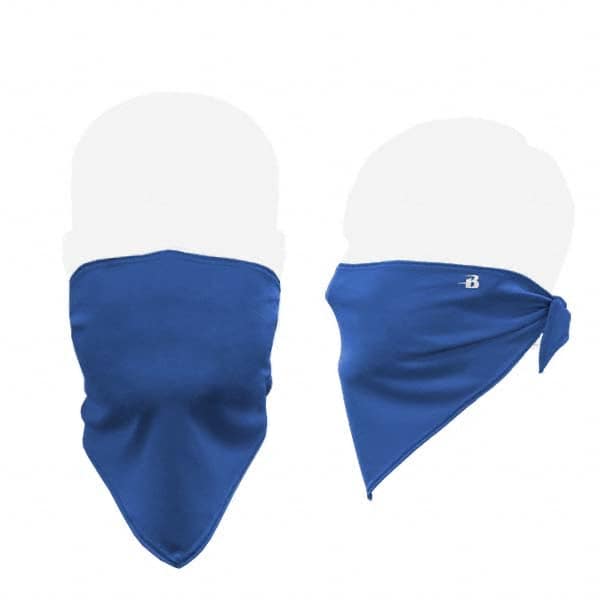 Badger Sport - 100 Pack, Size Universal Royal Blue Bandana Design Washable Face Mask - USA Tool & Supply