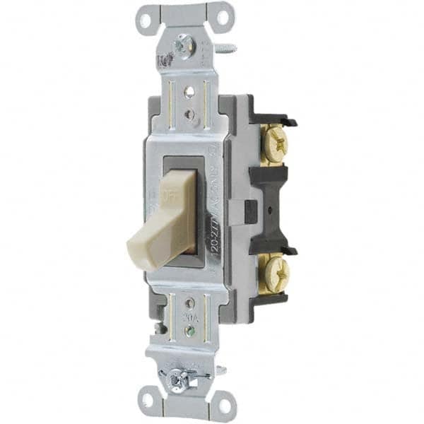 Bryant Electric - Wall & Dimmer Light Switches Switch Type: NonDimmer Switch Operation: Toggle - USA Tool & Supply