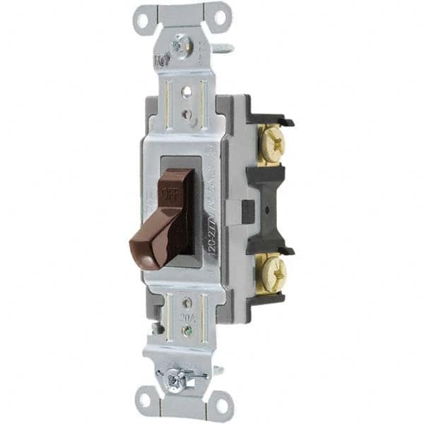 Bryant Electric - Wall & Dimmer Light Switches Switch Type: NonDimmer Switch Operation: Toggle - USA Tool & Supply