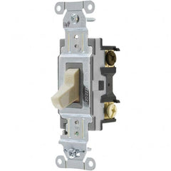 Bryant Electric - Wall & Dimmer Light Switches Switch Type: Three Way Switch Operation: Toggle - USA Tool & Supply