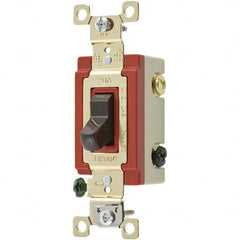 Bryant Electric - Wall & Dimmer Light Switches Switch Type: Three Way Switch Operation: Toggle - USA Tool & Supply