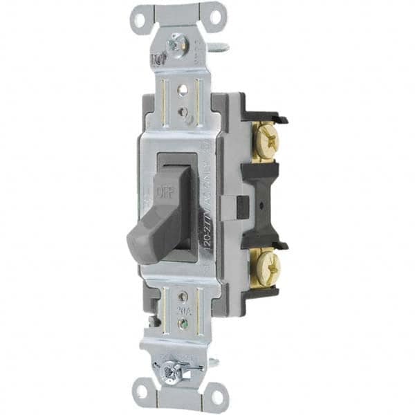 Bryant Electric - Wall & Dimmer Light Switches Switch Type: NonDimmer Switch Operation: Toggle - USA Tool & Supply