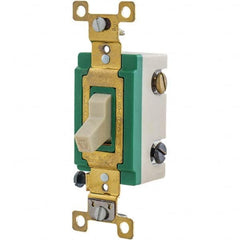 Bryant Electric - Wall & Dimmer Light Switches Switch Type: Three Way Switch Operation: Toggle - USA Tool & Supply