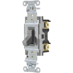 Bryant Electric - Wall & Dimmer Light Switches Switch Type: NonDimmer Switch Operation: Toggle - USA Tool & Supply