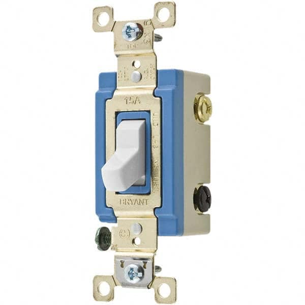 Bryant Electric - Wall & Dimmer Light Switches Switch Type: Four Way Switch Operation: Toggle - USA Tool & Supply