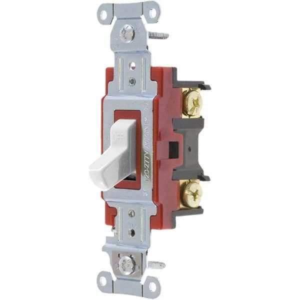 Bryant Electric - Wall & Dimmer Light Switches Switch Type: Four Way Switch Operation: Toggle - USA Tool & Supply