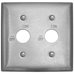 Bryant Electric - Wall Plates Wall Plate Type: Switch Plates Color: Metallic - USA Tool & Supply