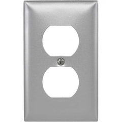 Bryant Electric - Wall Plates Wall Plate Type: Outlet Wall Plates Color: Metallic - USA Tool & Supply