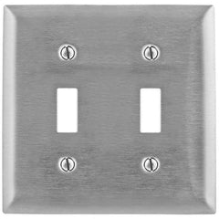 Bryant Electric - Wall Plates Wall Plate Type: Switch Plates Color: Metallic - USA Tool & Supply
