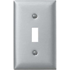 Bryant Electric - Wall Plates Wall Plate Type: Switch Plates Color: Metallic - USA Tool & Supply