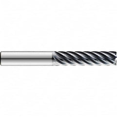 SGS - 3/8", 1-1/8" LOC, 3/8" Shank Diam, 3-1/4" OAL, 7 Flute Solid Carbide Square End Mill - USA Tool & Supply