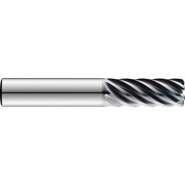 SGS - 1/4", 5/8" LOC, 1/4" Shank Diam, 2-1/2" OAL, 7 Flute Solid Carbide Square End Mill - USA Tool & Supply