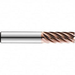 SGS - 12mm Diam 7 Flute Solid Carbide 0.5mm Corner Radius End Mill - USA Tool & Supply