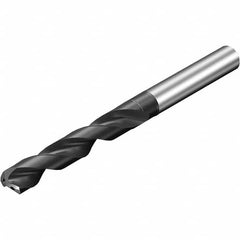 Sandvik Coromant - 9.92mm 140° Spiral Flute Solid Carbide Screw Machine Drill Bit - USA Tool & Supply