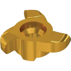 Seco - Carbide Groove Milling Tip Insert - TiN/TiAlN Finish, 3 Flutes, 2.5mm Depth of Cut - USA Tool & Supply