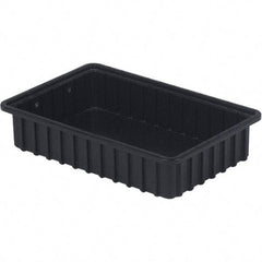 LEWISBins+ - 10-7/8" Wide x 3-1/2" High, Black Bin Divider Box - Use with DV1035 Short - USA Tool & Supply