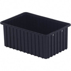 LEWISBins+ - 10-7/8" Wide x 8" High, Black Bin Divider Box - Use with DV1080 Short, DV1680 Long - USA Tool & Supply