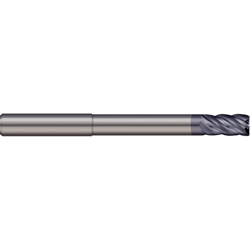 Micro 100 - Corner Radius & Corner Chamfer End Mills; Mill Diameter (Inch): 3/8 ; Mill Diameter (Decimal Inch): 0.3750 ; End Type: Corner Radius ; Corner Radius (mm): 0.50 ; Corner Radius (Decimal Inch): 0.0200 ; Number of Flutes: 5 - Exact Industrial Supply
