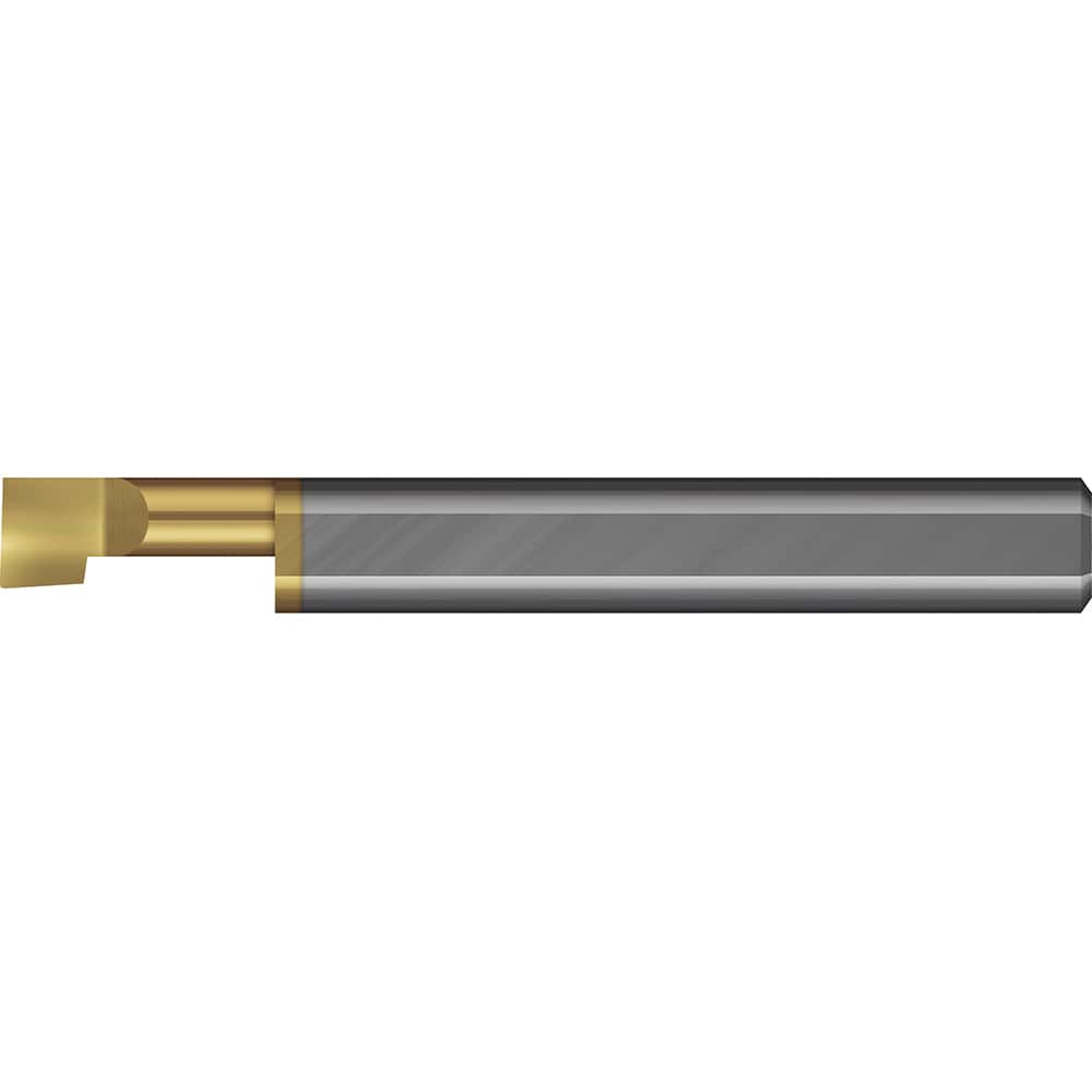 Boring Bar: 0.49″ Min Bore, 3″ Max Depth, Right Hand Cut, Solid Carbide 1/2″ Shank Dia, 6″ OAL, 0.006″ Corner Radius