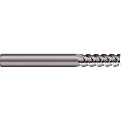 Square End Mill: 0.4724'' Dia, 1.1811'' LOC, 3 Flutes, Solid Carbide Single End, Uncoated, 60 ° Helix, Centercutting, RH Cut, RH Flute
