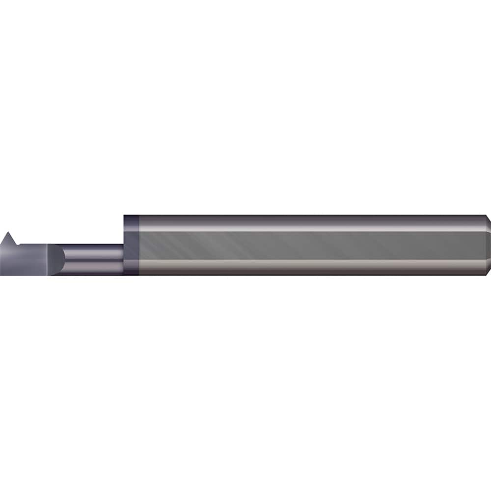 Micro 100 - Single Point Threading Tools; Thread Type: Internal ; Material: Solid Carbide ; Profile Angle: 60 ; Threading Diameter (Decimal Inch): 0.1406 ; Cutting Depth (Decimal Inch): 0.4000 ; Maximum Threads Per Inch: 56 - Exact Industrial Supply