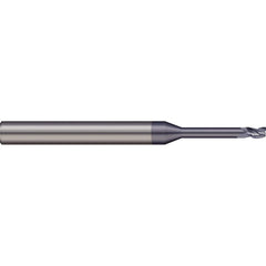 Micro 100 - Square End Mills; Mill Diameter (mm): 2.50 ; Mill Diameter (Decimal Inch): 0.0984 ; Length of Cut (mm): 3.0000 ; Length of Cut (Decimal Inch): 0.1181 ; Material: Solid Carbide ; Finish/Coating: nACRo - Exact Industrial Supply