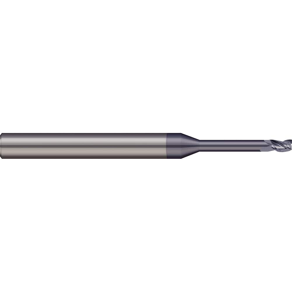 Micro 100 - Square End Mills; Mill Diameter (mm): 2.00 ; Mill Diameter (Decimal Inch): 0.0787 ; Length of Cut (mm): 2.5000 ; Length of Cut (Decimal Inch): 0.0984 ; Material: Solid Carbide ; Finish/Coating: nACRo - Exact Industrial Supply