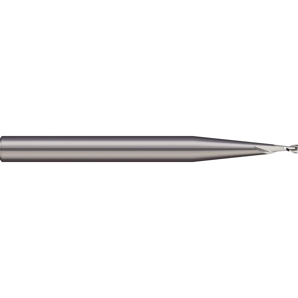 Micro 100 - Square End Mills; Mill Diameter (mm): 0.60 ; Mill Diameter (Decimal Inch): 0.0236 ; Length of Cut (mm): 1.8000 ; Length of Cut (Decimal Inch): 0.0709 ; Material: Solid Carbide ; Finish/Coating: Uncoated - Exact Industrial Supply