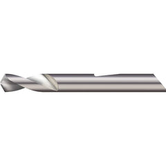 Micro 100 - 0.03" Body Diam, 90°, 1-1/2" OAL, 2-Flute Solid Carbide Spotting Drill - Exact Industrial Supply