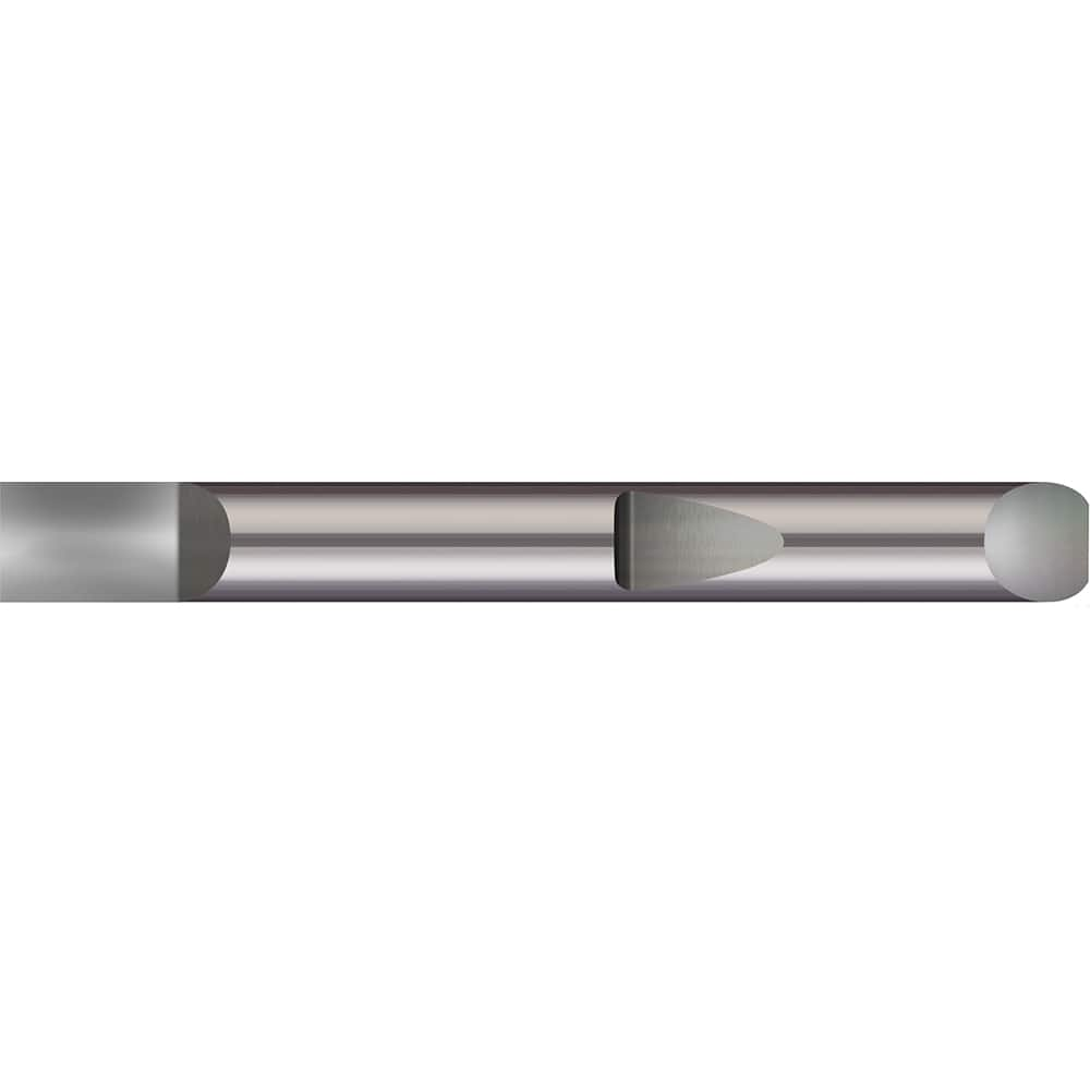 Micro 100 - Tool Bit Blanks; Material: Solid Carbide ; End Shape: Half Round ; Width/Diameter (Inch): 1/2 ; Overall Length (Inch): 4 - Exact Industrial Supply