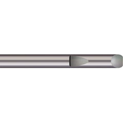 Micro 100 - Tool Bit Blanks; Material: Solid Carbide ; End Shape: Round ; Width/Diameter (Inch): 1/2 ; Overall Length (Inch): 4-1/2 - Exact Industrial Supply