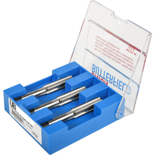 ‎No.1 72 2 Flute Tap Set Union Butterfield HSS Bright UNF Hand Tap, Set of 3 pcs Straight Flute ANSI E-code # 1528S1-72H1 - Exact Industrial Supply