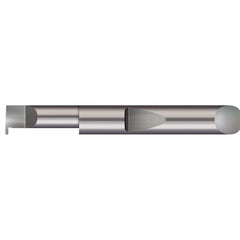 Grooving Tool: Full Radius Solid Carbide, 3/8″ Shank Dia, 0.039″ Groove Width