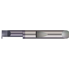 Grooving Tool: Full Radius Solid Carbide, 3/8″ Shank Dia, 0.079″ Groove Width