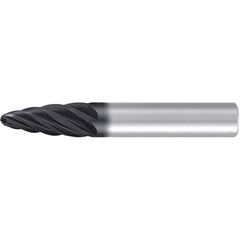 Emuge - Barrel Cutter End Mills; End Type: Circle Segment Oval Form ; Material: Solid Carbide ; Small End Diameter (mm): 4.00 ; Shank Diameter (mm): 10.0000 ; Length of Cut (mm): 26.0000 ; Length of Cut (Inch): 0 - Exact Industrial Supply
