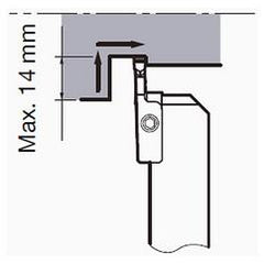 CGWSR2525-FLR3GP Grooving Tool - USA Tool & Supply