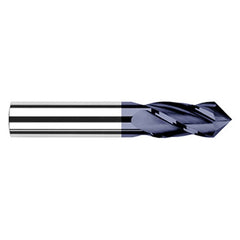0.2500″ (1/4″) Cutter Diameter × 0.7500″ (3/4″) Length of Cut × 60° included Carbide Drill/End Mill, 2 Flutes, AlTiN Coated - Exact Industrial Supply