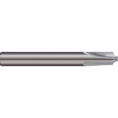 Micro 100 - Corner Rounding End Mills; Material: Solid Carbide ; Single or Double End: Single ; Radius (mm): 4.00 ; Mill Diameter (mm): 10.00 ; Number of Flutes: 3 ; Finish/Coating: Uncoated - Exact Industrial Supply