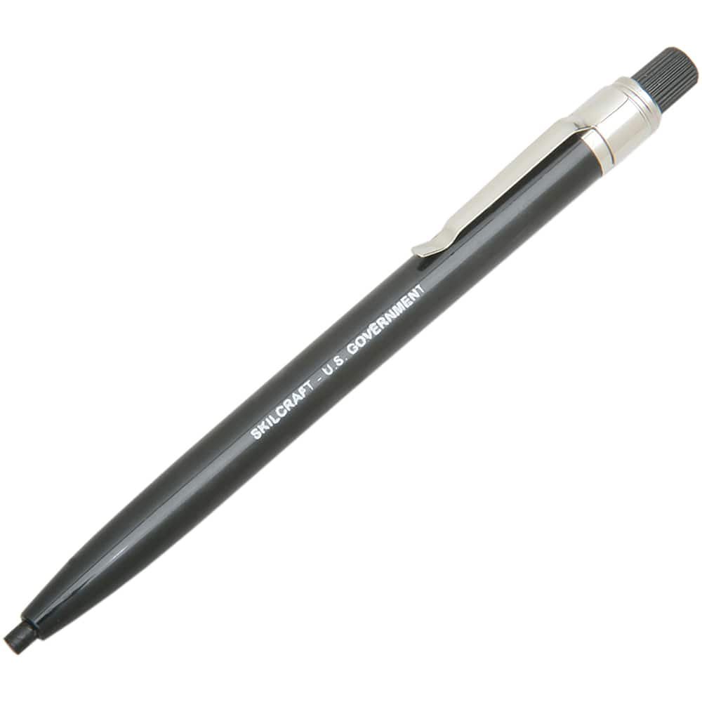 Ability One - Pens & Pencils; Type: Wax Pencil ; Color: Black ; Tip Type: 3MM - Exact Industrial Supply