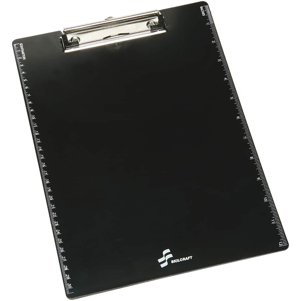 Ability One - Clip Boards; Color: Black ; Length (Inch): 12 ; Width (Inch): 9 - Exact Industrial Supply