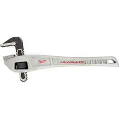 Milwaukee Tool - Pipe Wrenches; Type: Pipe Wrench ; Maximum Pipe Capacity (Inch): 2 ; Overall Length (Inch): 14 ; Material: Aluminum ; Additional Information: Ergonomic Handle Design That Helps Prevent Fatigue And Slip ; Finish/Coating: Black - Exact Industrial Supply