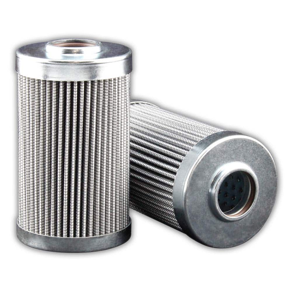 Replacement/Interchange Hydraulic Filter Element: Microglass, 10  µ