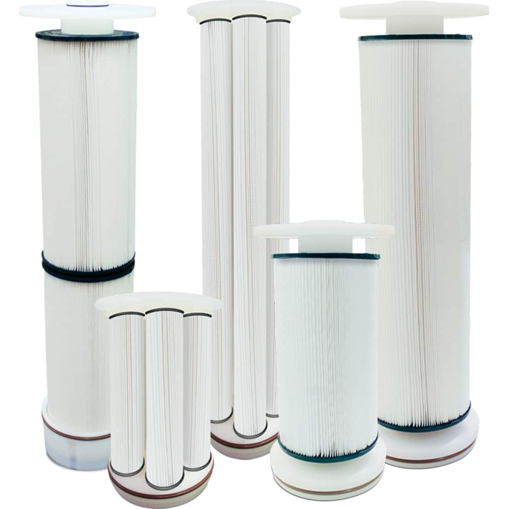 Hayward - Cartridge Filters; Style: Pleated ; Length (Inch): 16 ; Length (Decimal Inch): 16.0000 ; Outside Diameter (Decimal Inch): 7.0000 ; Outside Diameter (Inch): 7 ; Micron Rating: 10 - Exact Industrial Supply