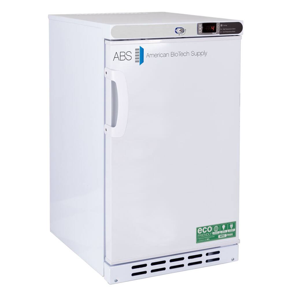 American BioTech Supply - Laboratory Refrigerators and Freezers; Type: Undercounter Built-In Refrigerator ; Volume Capacity: 2.5 Cu. Ft. ; Minimum Temperature (C): 1.00 ; Maximum Temperature (C): 10.00 ; Width (Inch): 17-3/4 ; Depth (Inch): 22-3/4 - Exact Industrial Supply