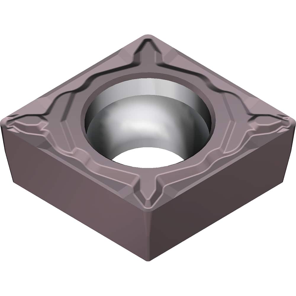 CCMT21.51ELU AC6040M Carbide Turning Insert Absotech Finish, 0.252″ Long, 1/4″ Inscribed Circle, 0.0157″ Corner Radius, 0.0937″ Thick, Series AC6000M